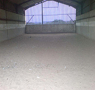 Indoor school for those winter nights, also proves invaluable when loose schooling and breaking young horses